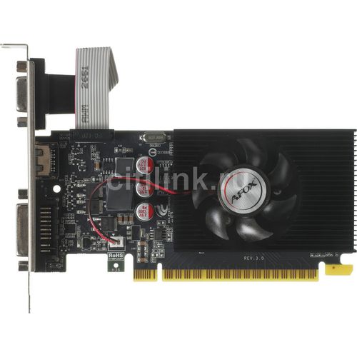 Видеокарта AFOX NVIDIA GeForce GT 610 AF610-1024D3L7-V6 1ГБ DDR3, Ret