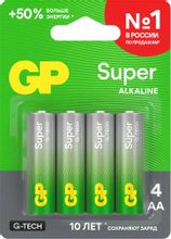 Изображение товара Батарея GP LR6 AA щелочная 4 шт