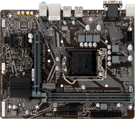 Материнская плата Gigabyte H410M S2 V2, LGA 1200, Intel H470, mATX, Ret