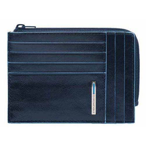 Чехол для кредитных карт Piquadro Blue Square PU1243B2R/BLU2, кожа натуральная, синий