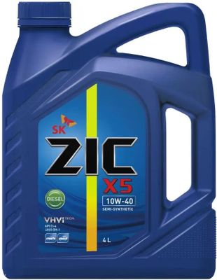 Обзор товара моторное масло ZIC X5 Diesel, 10W-40, 4л ...