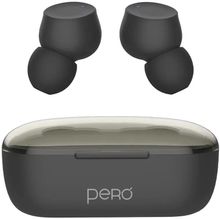Изображение товара Наушники PERO PTWS07B Bluetooth внутриканальные черного цвета