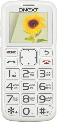 Характеристики Сотовый телефон ONEXT Care-Phone 5, белый (1019428 ...