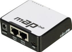 Точка доступа MIKROTIK mAP, N300, 2.4ГГц, 1xRJ45, белый