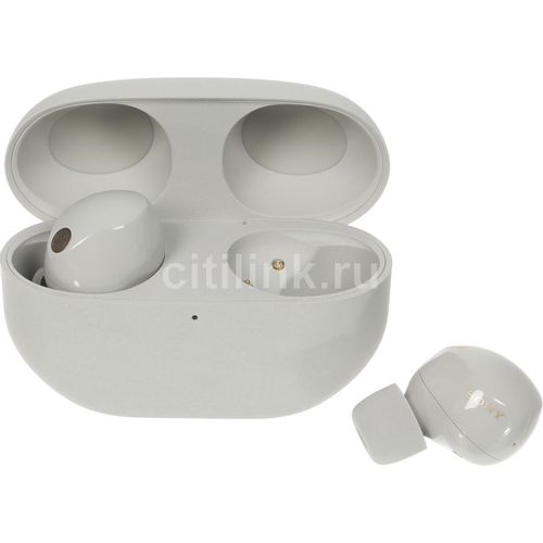 Наушники Sony WF-1000XM5, Bluetooth, внутриканальные, серебристый [wf-1000xm5/sc]