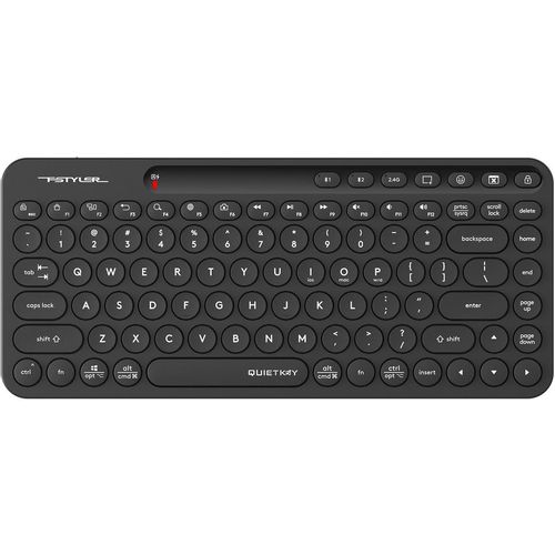 Клавиатура A4TECH Fstyler FBK36C AS, беспроводная, USB, Bluetooth/Радиоканал, ножничная, черный