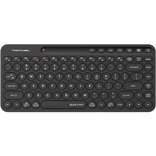 Клавиатура A4TECH Fstyler FBK36C AS, беспроводная, USB, Bluetooth/Радиоканал, ножничная, черный