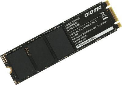 SSD накопитель Digma Run S9 DGSR1256GS93T 256ГБ, M.2 2280, SATA III,  SATA,  rtl