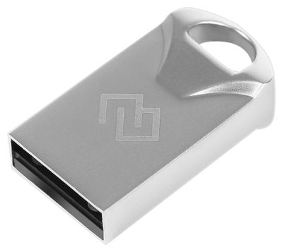 Флешка USB Digma DRIVE2 64ГБ, USB2.0, серебристый [dgfum064a20sr]