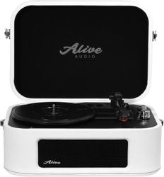 Виниловый проигрыватель ALIVE AUDIO Stories, ручной, белый