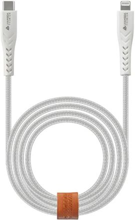 Кабель LYAMBDA LCLm10-WH,  Lightning (m) -  USB Type-C (m),  1м,  MFI,  3A,  белый