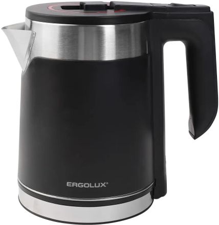 Чайник электрический ERGOLUX ELX-KS10-C02, 1.8л, металл/пластик