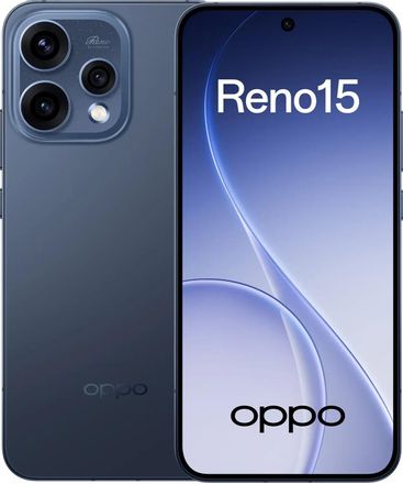 Смартфон OPPO Reno15 5G 12/512Gb, 6.59", AMOLED, 120Гц, 6500мAч, 2 nano SIM + eSIM, синий