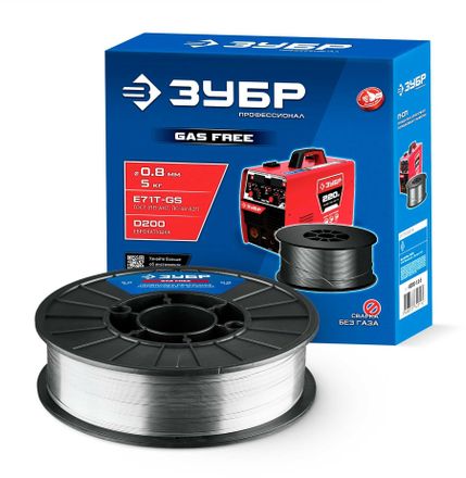 Проволока сварочная Зубр 40080-0.8-5, D0.8мм, 5000грамм