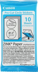 Наклейки Canon Zink ZINK ZP-2030-2C-20 (2 круга), для сублимационных принтеров, 20л, белый, 2шт
