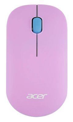 Мышь Acer OMR200, оптическая, беспроводная, USB, зеленый и фиолетовый [zl.mceee.021]