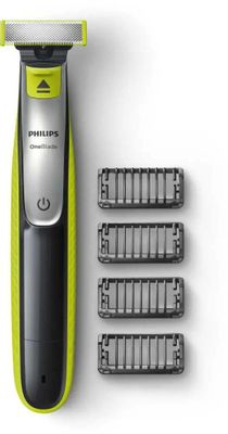 Триммер Philips OneBlade QP2530/20 черный/салатовый