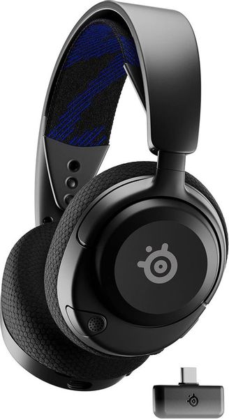 Гарнитура игровая SteelSeries Arctis Nova 4P,  для компьютера и игровых консолей, накладные,  радио, черный  [61641]