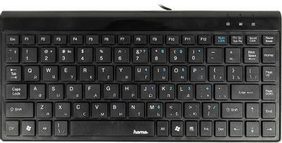 Клавиатура HAMA SL720 Slim,  USB, черный [r1050449]