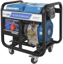 Изображение товара Дизельный генератор ТСС SDG 9000EH3UA 8.5 кВт, 380/220/12 В, на колёсах