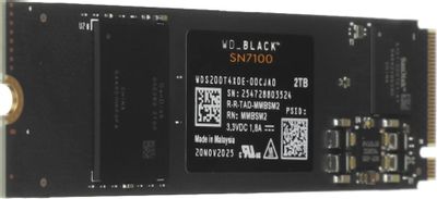 SSD накопитель WD Black SN7100 2ТБ, M.2 2280, PCIe 4.0 x4, NVMe, M