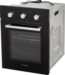 Духовой шкаф электрический LEX EDM 4570 BL, 53л, стекло черное