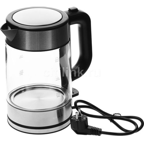 Чайник электрический Xiaomi Electric Glass Kettle RU, 1.7л, стекло/пластик