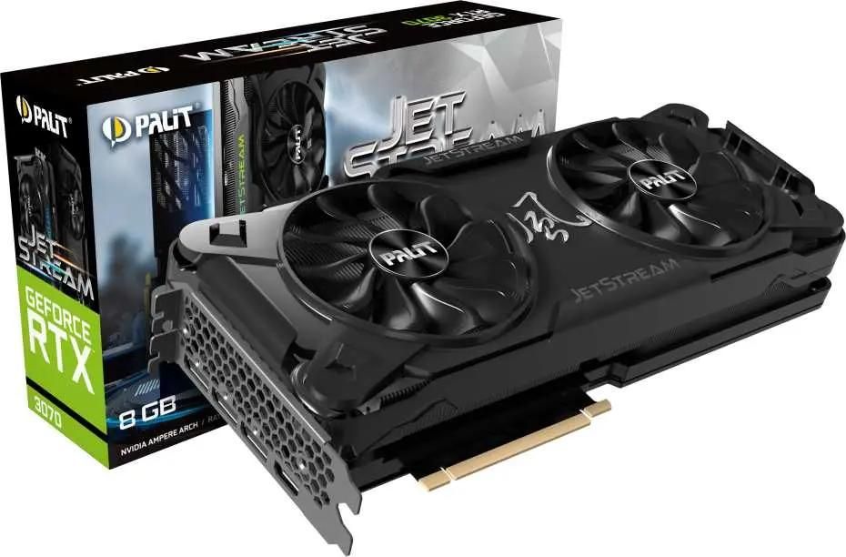 Видеокарта PA-RTX3070 JETSTREAM 8G V1 LHR 8ГБ GDDR6, LHR, Ret