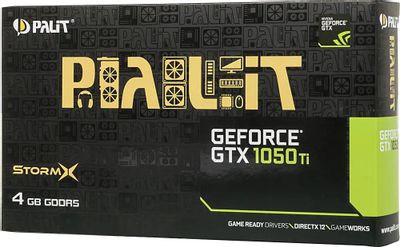 Видеокарта Palit NVIDIA  GeForce GTX 1050TI PA-GTX1050Ti StormX 4G