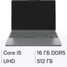 Изображение товара Ноутбук Lenovo IdeaPad Slim 3 15IRH10 15.3", 2025, IPS, Intel Core i5 13420H 2.1ГГц, 8-ядерный, 16ГБ DDR5, 512ГБ SSD,  Intel UHD Graphics, без операционной системы, серый [83k100d6ue]