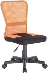 Кресло BRABIX Smart MG-313, сетка/ткань, до 100кг, черный/оранжевый