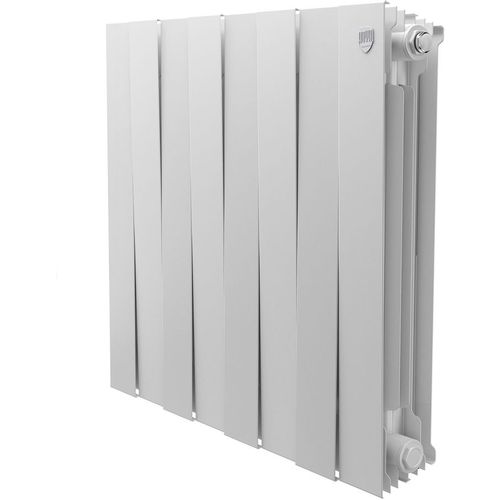 Радиатор биметаллический ROYAL THERMO PianoForte 500, 8 секций, боковое подключение, белый