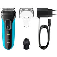 Электробритва Braun Series 3 3010S,  синий и черный
