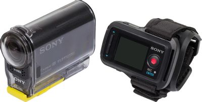 Видеокамера Sony HDR-AS30V Shuriken Kit, черный,  Flash,  водонепроницаемый чехол SPK-AS2, беспроводной Wi-Fi пульт RM-LVR1 с цветным экраном [hdras30vr.cen]