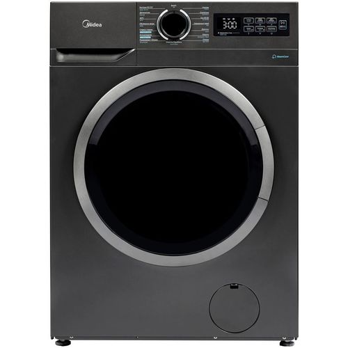 Стиральная машина узкая Midea MF01712BS40/T, с фронтальной загрузкой, 7кг, 1200об/мин, с паром, инверторная