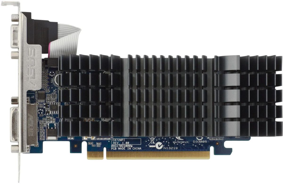 ASUS NVIDIA GeForce 210 EN210 SILENT DI 1GD3 V2 LP 1 DDR3 Low Profile Ret 601762
