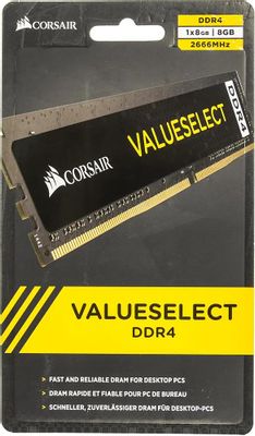Оперативная память Corsair Value Select CMV8GX4M1A2666C18 DDR4 -  1x 8ГБ 2666МГц, DIMM,  Ret
