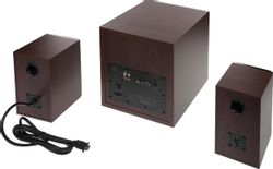 Колонки Bluetooth Edifier S350DB,  2.1,  коричневый/ орех