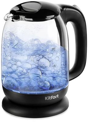 Чайник электрический KitFort КТ-625-5, 2200Вт, черный и серый