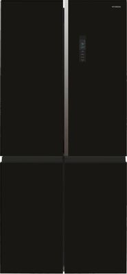 Холодильник трехкамерный Hyundai CM5084FGBK Side by Side, French