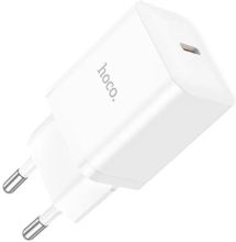 Изображение товара Сетевое зарядное устройство Hoco N27 White,  USB-C, 20Вт, 3A, белый