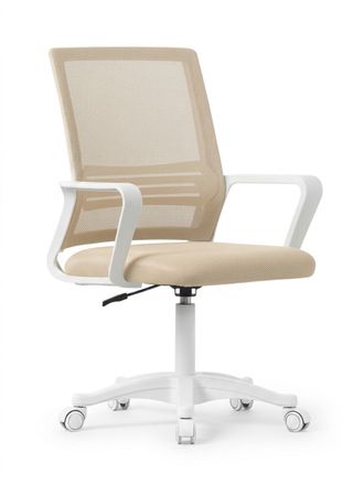 Кресло BYROOM Office Sub, сетка/ткань, до 120кг, фиксированные подлокотники, бежевый