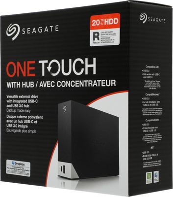 20ТБ Внешний диск HDD Seagate One Touch Hub STLC20000400, USB 3.0