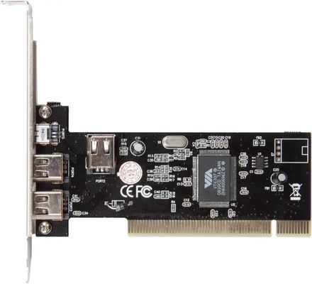 Контроллер PCI VIA6307 1xIEEE1394(4p) 2xIEEE1394(6p) Bulk