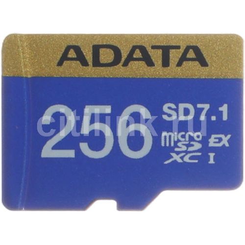 Карта памяти microSDXC UHS-III A-Data Premier Extreme 256 ГБ, 800 МБ/с, Class 10, UD256GEX3L1-C, 1 шт., без адаптера