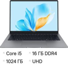 Изображение товара Ноутбук Honor MagicBook X14 FRG-X 14 IPS Intel Core i5 16ГБ SSD Windows 11