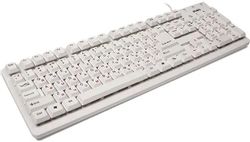 Клавиатура Sven Standard 301, проводная, мембранная, белый
