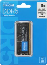 Оперативная память Crucial CT8G56C46S5 DDR5 - 1x 8ГБ 5600МГц, для