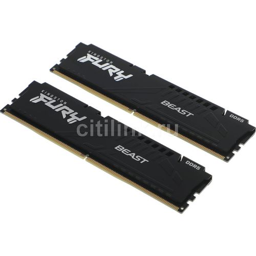 Оперативная память Kingston Fury Beast Black Expo KF560C30BBEK2-16 DDR5 - 2x 8ГБ 6000МГц, DIMM, Ret