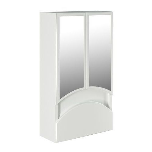 Шкаф MIXLINE Радуга 46 без подсветки, с зеркалом, подвесной, 460х800х180 мм, белый [522473] MIXLINE